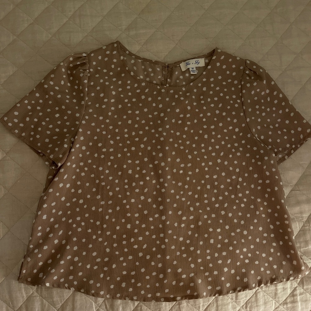 Tan blouse